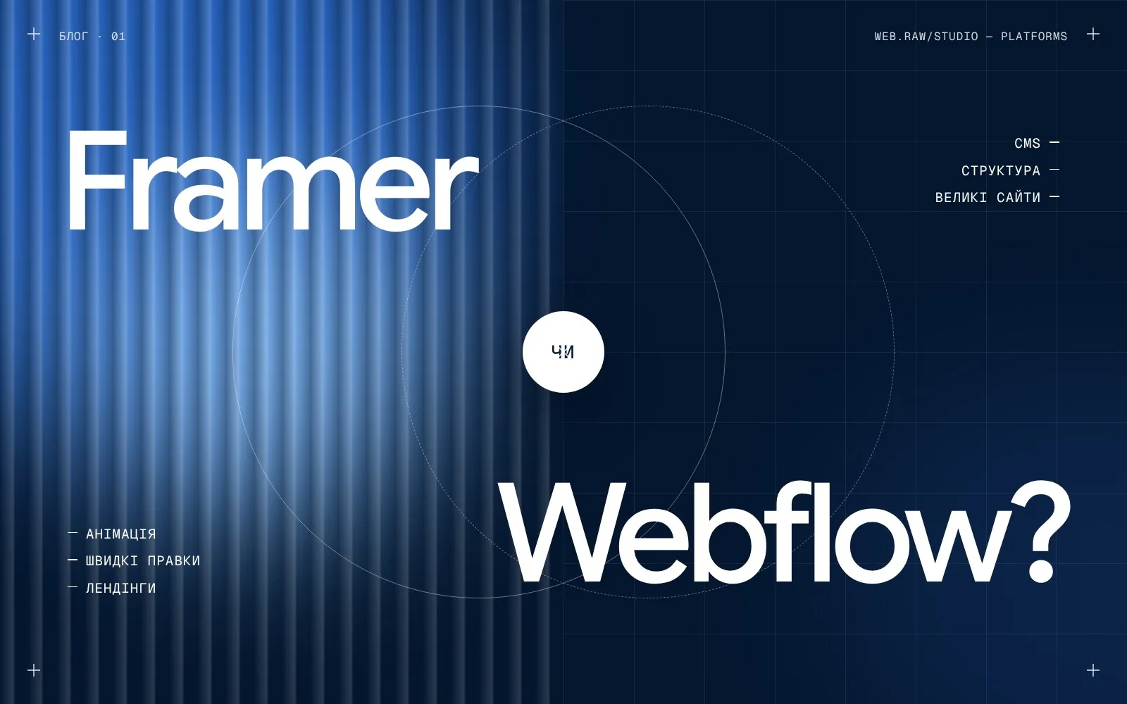 Framer чи Webflow: що обрати для маркетингового сайту